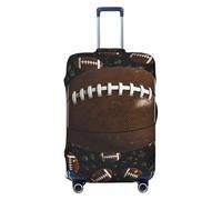 PPTHSNVB Football Green Luggage Covers for Suitcase Elastic Suitcase Cover Protector Dustproof Anti-Scratch Thicken Travel Luggage Cover Washable Baggage Covers Fit 18-32 Inch Luggage, Black, S