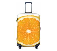 PPTHSNVB Fresh Orange Fruit Luggage Covers for Suitcase Elastic Suitcase Cover Protector Dustproof Anti-Scratch Thicken Travel Luggage Cover Washable Baggage Covers Fit 18-32 Inch Luggage, Black, XL