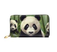 PPTHSNVB Green Frog Women's Wallet Large Capacity Credit Card Holder Zip Phone Clutch Ladies Travel Purse, Cute Animal, One Size, Classic