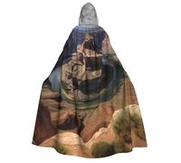 PPTHSNVB Halloween Hooded Cloak Grand Canyon Arizona Witch Robe Full Length Cape Cosplay Costume for Men Women
