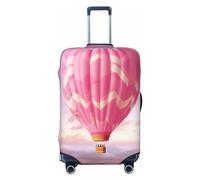 PPTHSNVB Hot Air Balloon Luggage Covers for Suitcase Elastic Suitcase Cover Protector Dustproof Anti-Scratch Thicken Travel Luggage Cover Washable Baggage Covers Fit 18-32 Inch Luggage, Black, M