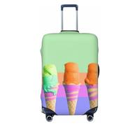 PPTHSNVB Ice cream rainbow gradient Luggage Covers for Suitcase Elastic Suitcase Cover Protector Dustproof Anti-Scratch Thicken Travel Luggage Cover Washable Baggage Covers Fit 18-32 Inch Luggage