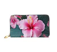 PPTHSNVB Ice Cream Women's Wallet Large Capacity Credit Card Holder Zip Phone Clutch Ladies Travel Purse, Hawaii Flower, One Size, Classic