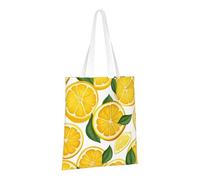 PPTHSNVB Lemon Fruit Pattern Canvas Tote Bag for Women Reusable Shopping Grocery Bags with Handles Cloth bags