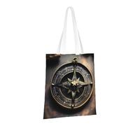 PPTHSNVB Magical Design Norse Runes Compass Canvas Tote Bag for Women Reusable Shopping Grocery Bags with Handles Cloth bags, Magical Design Norse Runes Compass, One Size