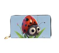 PPTHSNVB Music Notes on Old Paper Women's Wallet Large Capacity Credit Card Holder Zip Phone Clutch Ladies Travel Purse, Ladybug, One Size, Classic