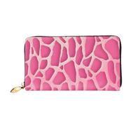 PPTHSNVB Oil Painting Paris Eiffel Tower Women's Wallet Large Capacity Credit Card Holder Zip Phone Clutch Ladies Travel Purse, Giraffe Texture, One Size, Classic