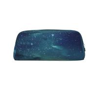 PPTHSNVB Pencil Case Celestial Night Sky Pencil Pouch with Zipper Pencil Bag Large Capacity Leather Pencil Pouch Portable Makeup Bag for Women Men