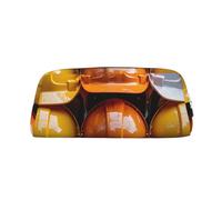 PPTHSNVB Pencil Case Construction helmets Pencil Pouch with Zipper Pencil Bag Large Capacity Leather Pencil Pouch Portable Makeup Bag for Women Men