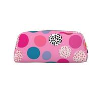 PPTHSNVB Pencil Case Crazy polka dots Pencil Pouch with Zipper Pencil Bag Large Capacity Leather Pencil Pouch Portable Makeup Bag for Women Men