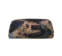 PPTHSNVB Pencil Case Grand Canyon Arizona Pencil Pouch with Zipper Pencil Bag Large Capacity Leather Pencil Pouch Portable Makeup Bag for Women Men