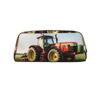 PPTHSNVB Pencil Case Tractor farm Pencil Pouch with Zipper Pencil Bag Large Capacity Leather Pencil Pouch Portable Makeup Bag for Women Men