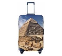PPTHSNVB Pyramids of Egypt Luggage Covers for Suitcase Elastic Suitcase Cover Protector Dustproof Anti-Scratch Thicken Travel Luggage Cover Washable Baggage Covers Fit 18-32 Inch Luggage, Black, L