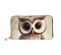PPTHSNVB raccoon Women's Wallet Large Capacity Credit Card Holder Zip Phone Clutch Ladies Travel Purse, Cute Owl, One Size, Classic