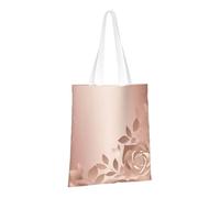 PPTHSNVB Rose Gold Wallpaper Canvas Tote Bag for Women Reusable Shopping Grocery Bags with Handles Cloth bags