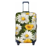 PPTHSNVB Summer Floral Daisies Flower Luggage Covers for Suitcase Elastic Suitcase Cover Protector Dustproof Anti-Scratch Thicken Travel Luggage Cover Washable Baggage Covers Fit 18-32 Inch Luggage