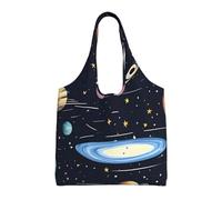 PPTHSNVB The Solar Family Canvas Tote Bag for Women Reusable Shopping Grocery Bags with Handles Cloth bags