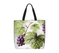 PPTHSNVB Tote Bag for Women Reusable Shopping Grocery Bags Beautiful Grape Leaves Shoulder Bags Handbag Weekender Bag
