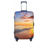 PPTHSNVB Tropical Sunrise on The Beach Luggage Covers for Suitcase Elastic Suitcase Cover Protector Dustproof Anti-Scratch Thicken Travel Luggage Cover Washable Baggage Covers Fit 18-32 Inch Luggage