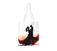 PPTHSNVB Watercolor of Hawk Sitting in The Tree Canvas Tote Bag for Women Reusable Shopping Grocery Bags with Handles Cloth bags, Ballroom Dance, One Size