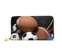 PPTHSNVB Wild bobcat Women's Wallet Large Capacity Credit Card Holder Zip Phone Clutch Ladies Travel Purse, Sports Themed, One Size, Classic