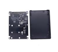 PPTNMDSLP MSATA to IDE Enclosure Case Box mSATA to 2.5inch IDE 44PIN High Speed Hard Disk Case PCI-E SSD Solid State External Adapter(A)