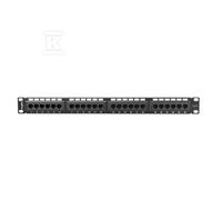 LANBERG PATCH PANEL 24 PORT 1U, CAT. 6, Black