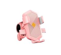PPWIALL Bicycle Motorcycle Cell Phone Holder Stand Electric Vehicle Scooter Cycling Mountain Stable Anti-Shake Mount Bracket Motorbike Cellphone Mount(Pink)