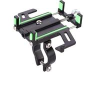 PPWIALL Phone Holder For Motorbike Motorcycle Phone Handlebar Clamp Anti Shake Flexible Adjustable Aluminium Motorcycle Bicycle Phone Holder Cycling Accessories(Green)