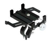 PPWIALL Phone Holder For Motorbike Motorcycle Phone Handlebar Clamp Anti Shake Flexible Adjustable Aluminium Motorcycle Bicycle Phone Holder Cycling Accessories(Black)