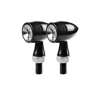 PPWIALL Turning Indicators Motorcycle Turn Signal Light Bullet Moto Flasher Lamp Turn Signal Lights 12V 8mm Moto Indicator Blinker(2Pcs Transparent)