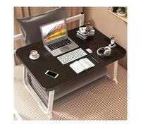 PPXCZZ Laptop Desk,Bed Low Table,Laptop Computer Tray,Folding Bed Table for Laptop,It Does Not Take Up Space When Stored and Does Not Require Installation When Folded(Black,Small Plane)