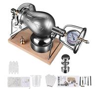 PPXCZZ Mini Stainless Steel Popcorn Maker, Retro Mini Popcorn Machine(268ml) (300ml)