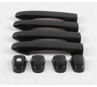 PPXDM 4/8Pcs Carbon Fiber Style Car Door Handle Bowl Bezel Cover Trim Exterior ABS Styling Sticker for Civic FB 2012-2015 G9 Vehicle Door Handle Cover(B)
