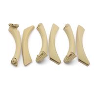 PPXDM Car Door Handle Inside Pull Trim Cover for BMW 3 Series E90 E91 2004-2012(LHD Beige 6PCS)