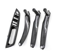 PPXDM Car Interior Left Right Passenger Door Pull Handle with Outer for BMW X5 E70 2007-2013 X6 E71 E72(LHD Carbon)