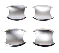 PPXDM Carbon Fiber Chrome Car Door Handle Cover Decor for CRV CR-V 2007-2010 2011 Trim Sticker Styling Accessories Vehicle Door Handle Cover(C)