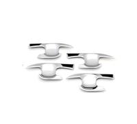 PPXDM Carbon Fiber Door Handle Bowl Covers Trim Sticker Accessories Car-Styling for Toyota Camry XV70 2018 2019 2020 2021 Vehicle Door Handle Cover(A Silver)