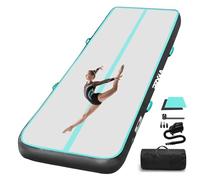 PPXIA Gymnastics Mat Air Mat Track 5 m 10 cm Height, Gym Mat Tumbling Mats with Complete Accessories, Inflatable Gymnastics Track Mat for Home Outdoor Yoga