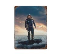 PPZEBDYB Aquaman And The Lost Kingdom Movie PosterWall Decor Art Metal Tin Poster Modern Bar Decorations40x30cm