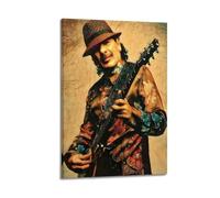 PPZEBDYB Carlos Santana Poster Poster Decorative Painting Canvas Wall Posters And Art Picture Print Modern Family Bedroom Decor Posters 16x24inch(40x60cm)