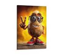 PPZEBDYB Cartoon Potatoes And Peace Poster Poster Decorative Painting Canvas Wall Posters And Art Picture Print Modern Family Bedroom Decor Posters 12x18inch(30x45cm)