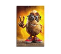 PPZEBDYB Cartoon Potatoes And Peace Poster Poster Decorative Painting Canvas Wall Posters And Art Picture Print Modern Family Bedroom Decor Posters 12x18inch(30x45cm)
