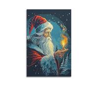 PPZEBDYB Christmas Magic Art Poster Poster Decorative Painting Canvas Wall Posters And Art Picture Print Modern Family Bedroom Decor Posters 24x36inch(60x90cm)