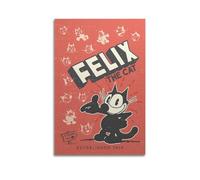 PPZEBDYB Felix The Cat EST 1919 Poster Poster Decorative Painting Canvas Wall Posters And Art Picture Print Modern Family Bedroom Decor Posters 12x18inch(30x45cm)