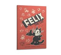 PPZEBDYB Felix The Cat EST 1919 Poster Poster Decorative Painting Canvas Wall Posters And Art Picture Print Modern Family Bedroom Decor Posters 08x12inch(20x30cm)