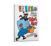 PPZEBDYB Felix The Cat Ha Ha Ha Poster Poster Decorative Painting Canvas Wall Posters And Art Picture Print Modern Family Bedroom Decor Posters 08x12inch(20x30cm)