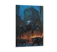 PPZEBDYB Giant Spider Attack Poster Poster Decorative Painting Canvas Wall Posters And Art Picture Print Modern Family Bedroom Decor Posters 08x12inch(20x30cm)