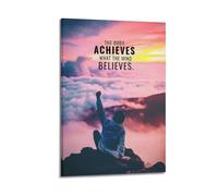 PPZEBDYB Live What You Believe in Poster Poster Decorative Painting Canvas Wall Posters And Art Picture Print Modern Family Bedroom Decor Posters 08x12inch(20x30cm)