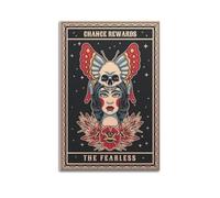 PPZEBDYB Reward The Fearless Inspirational Art Poster Poster Decorative Painting Canvas Wall Posters And Art Picture Print Modern Family Bedroom Decor Posters 24x36inch(60x90cm)